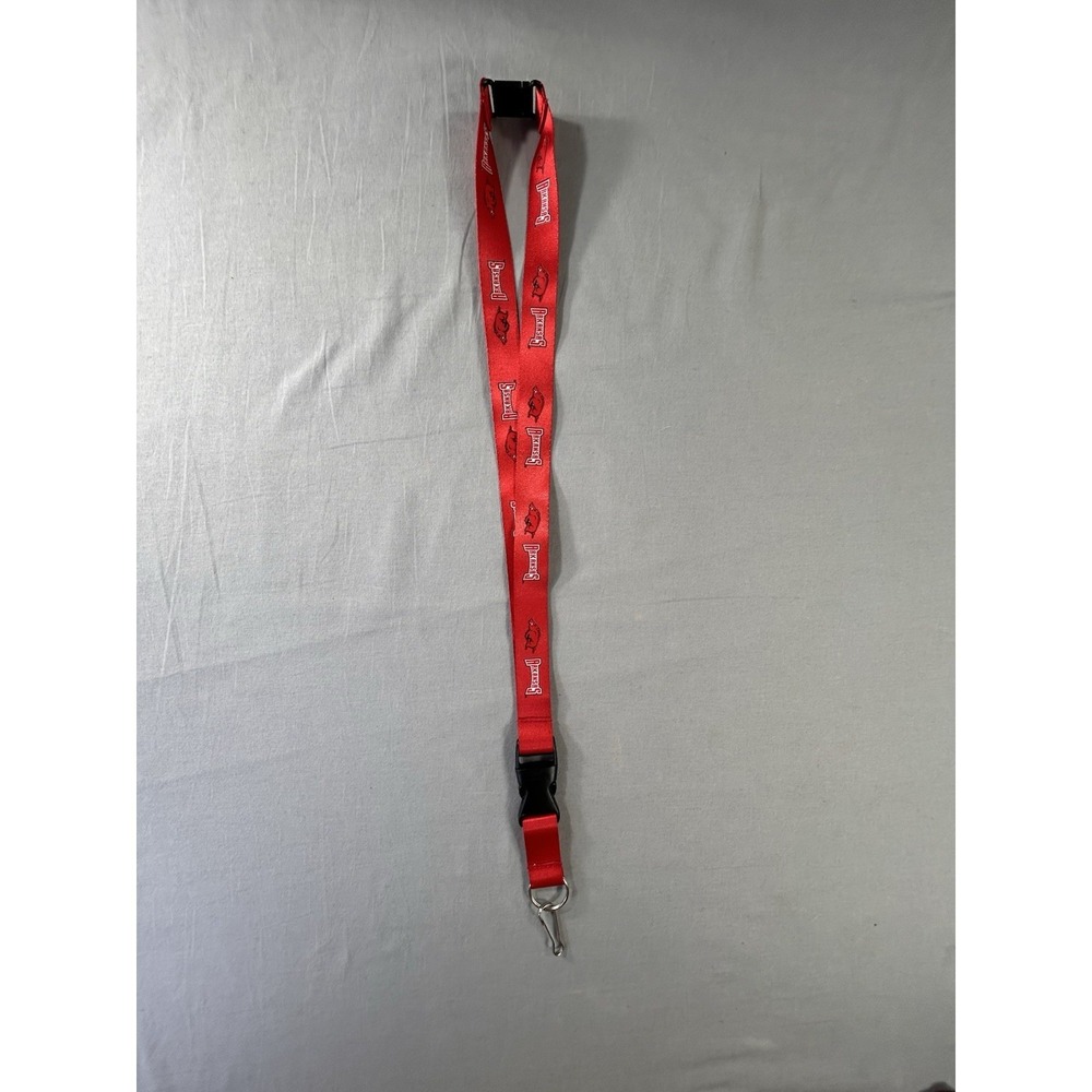 Arkansas Razorbacks Breakaway Keychain Lanyard Repeating Razorbacks Logo College - Picture 3 of 8